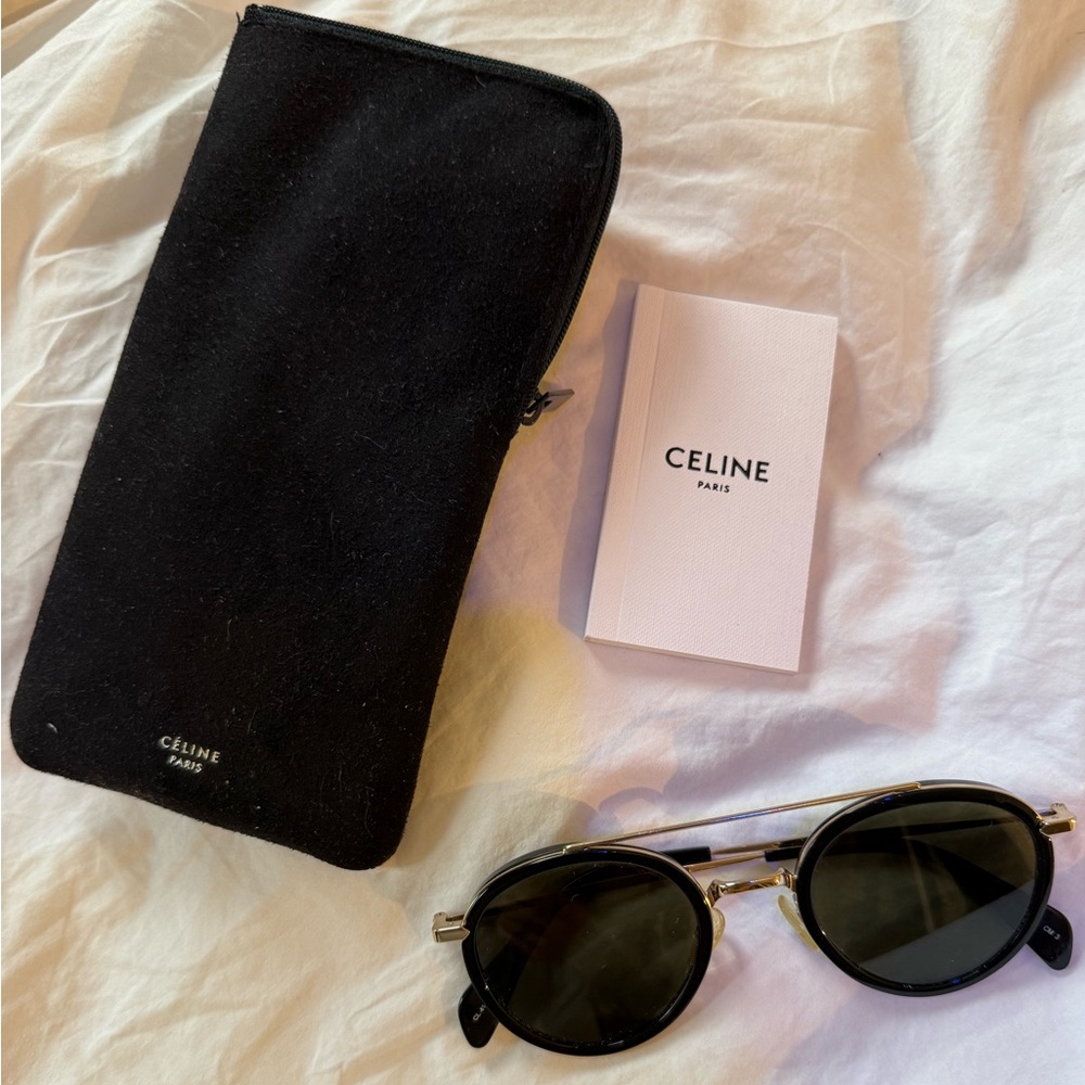 Celine Black Circle Sunglasses